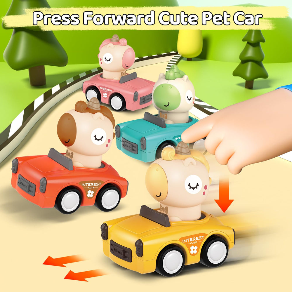 SUPVIB Press to Go bear driver car boosts imaginative play
