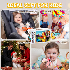 SUPVIB Press to Go elephant-rotating-head toy fosters imaginative play and simple steering.