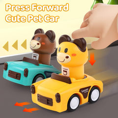 SUPVIB Press to Go zebra-rotating-head toy helps color recognition during play.