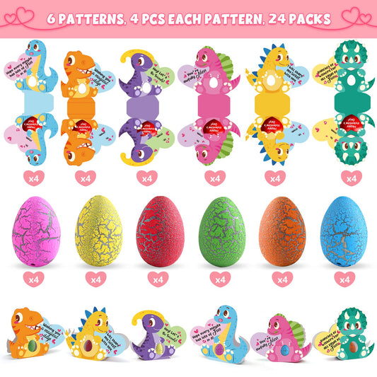 SURCVIO 3D dinosaur cards with six designs ready for Valentine exchanges