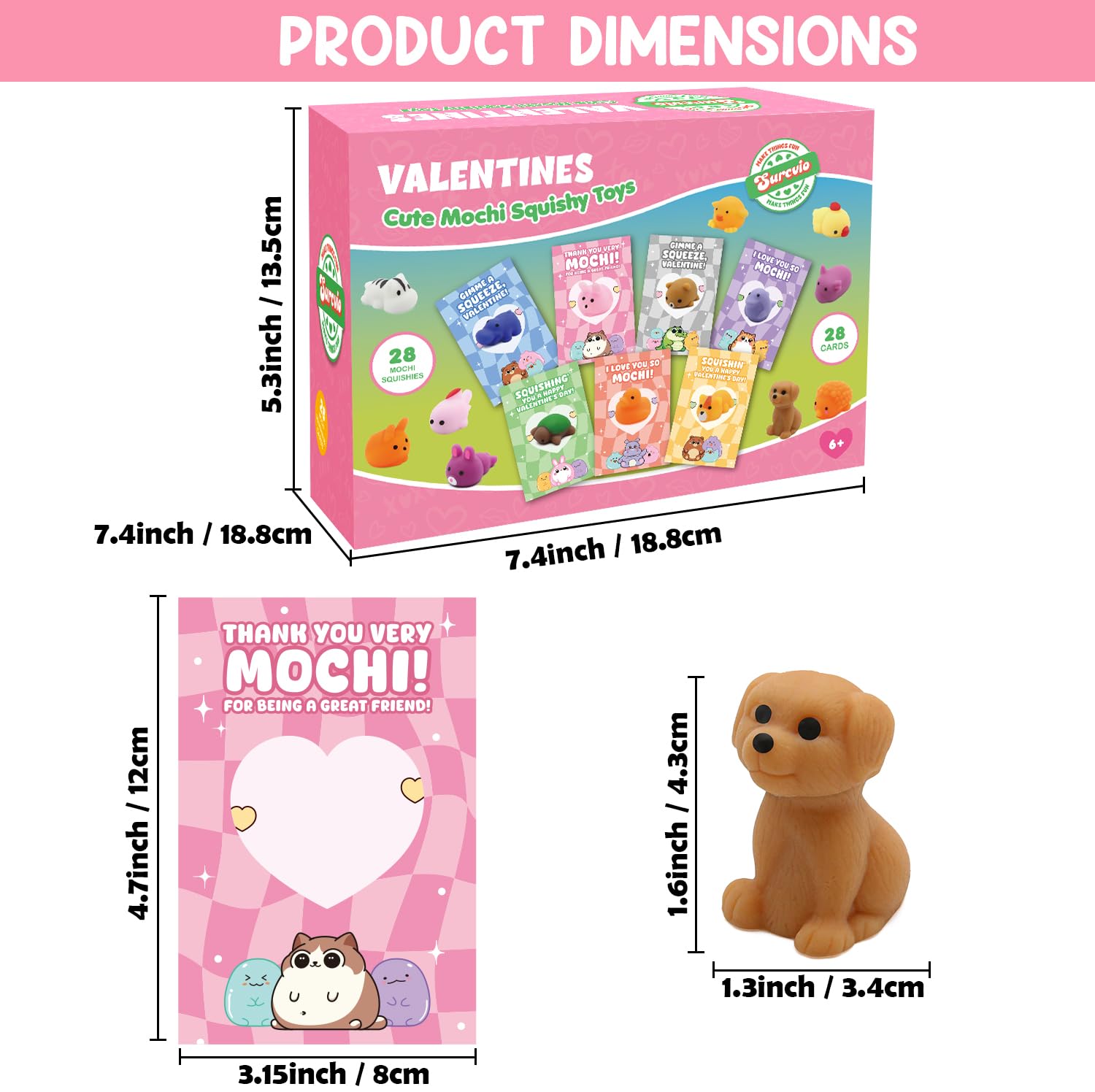 SURCVIO adhesive dots for attaching squishies to greeting cards.