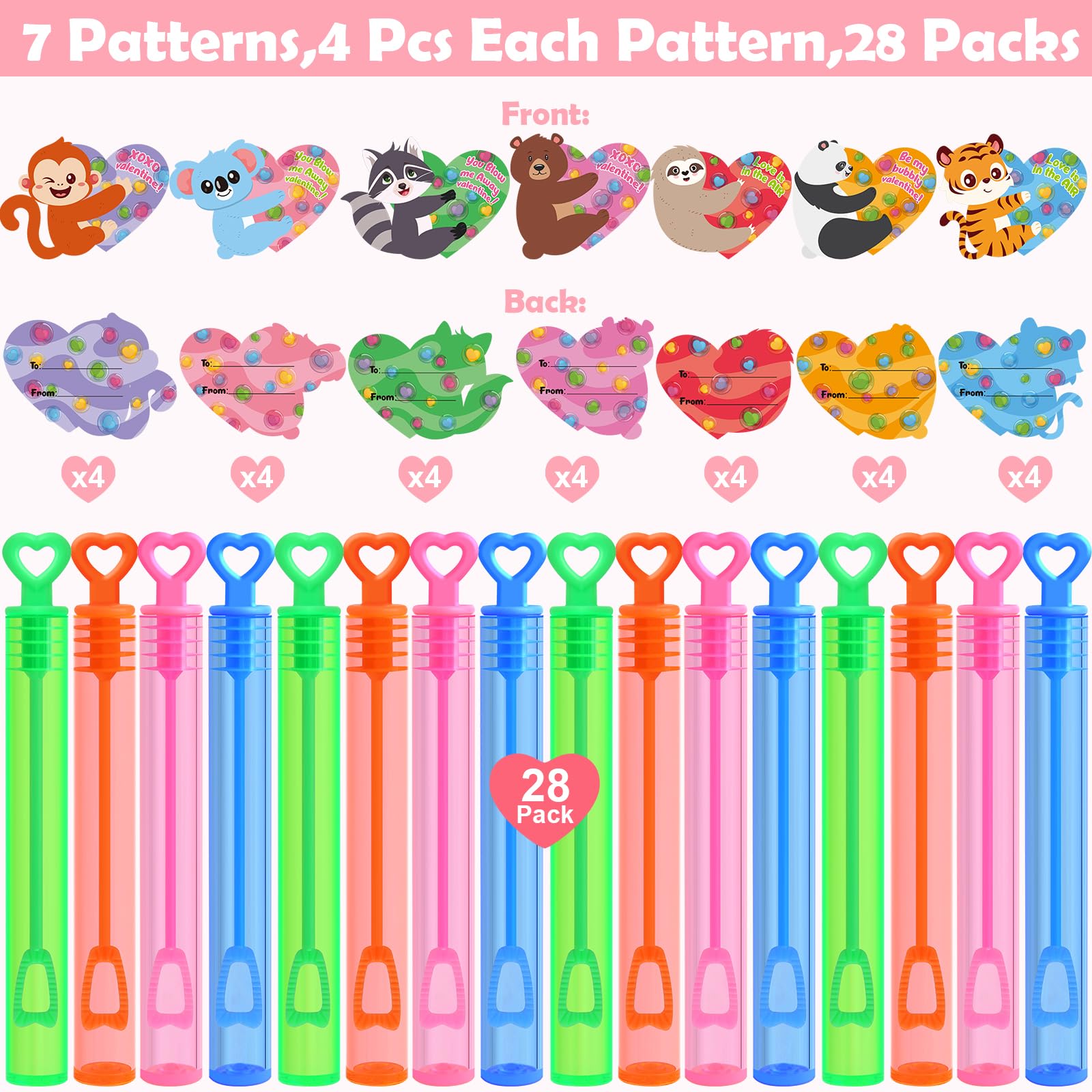 SURCVIO animal-design valentines cards for sharing friendship and fun