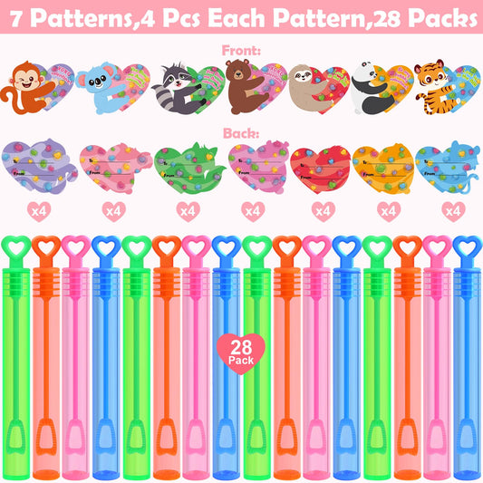 SURCVIO animal-design valentines cards for sharing friendship and fun