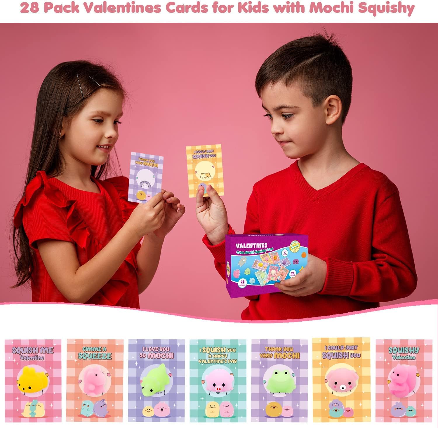 SURCVIO 28-pack set ideal for DIY Valentine gifts and classroom gift exchanges.