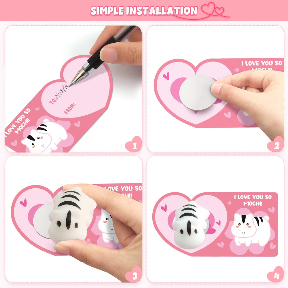 SURCVIO party favor pack with mochi squishies and cards for classroom celebrations.