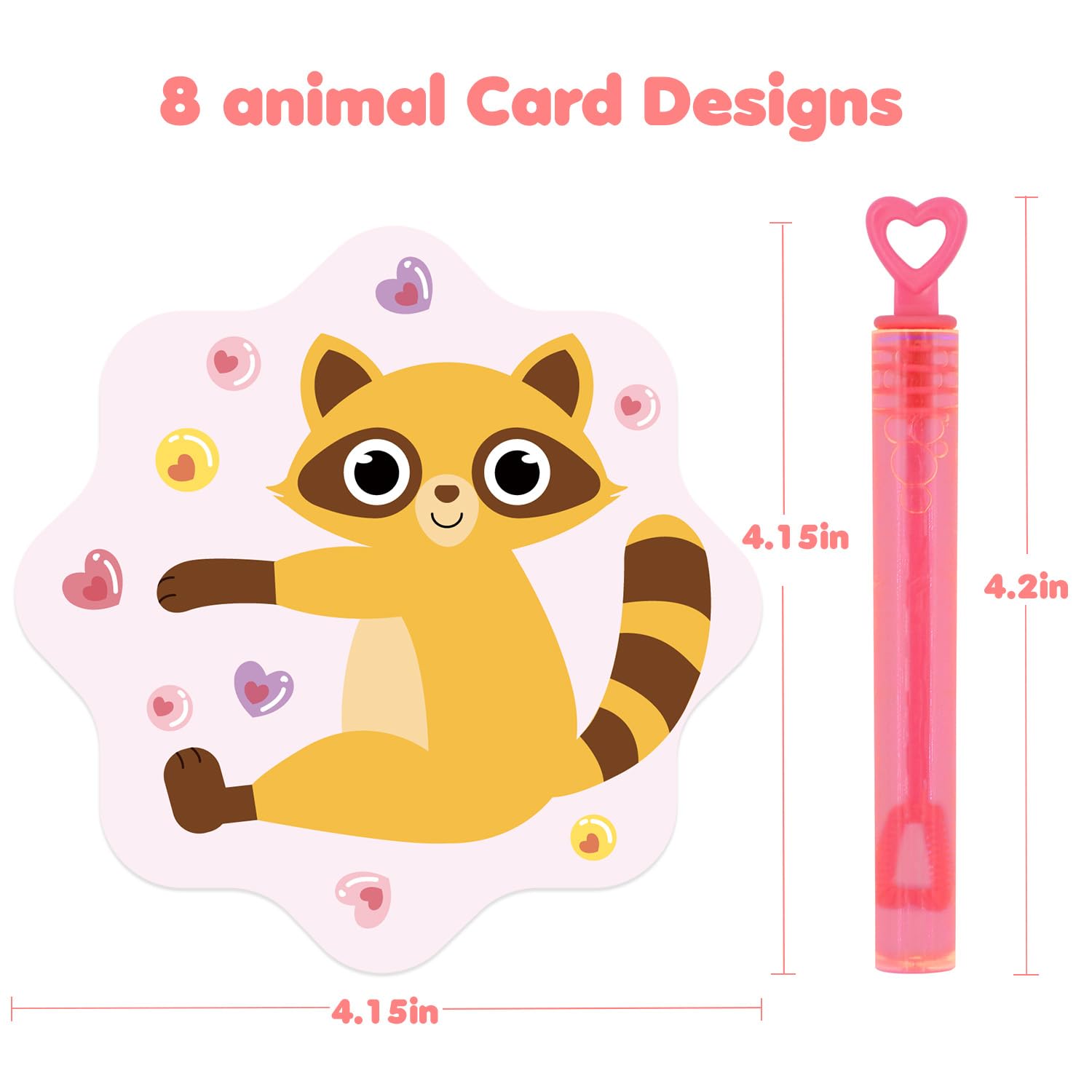 SURCVIO bubble wands in multiple colors brighten Valentine activities.