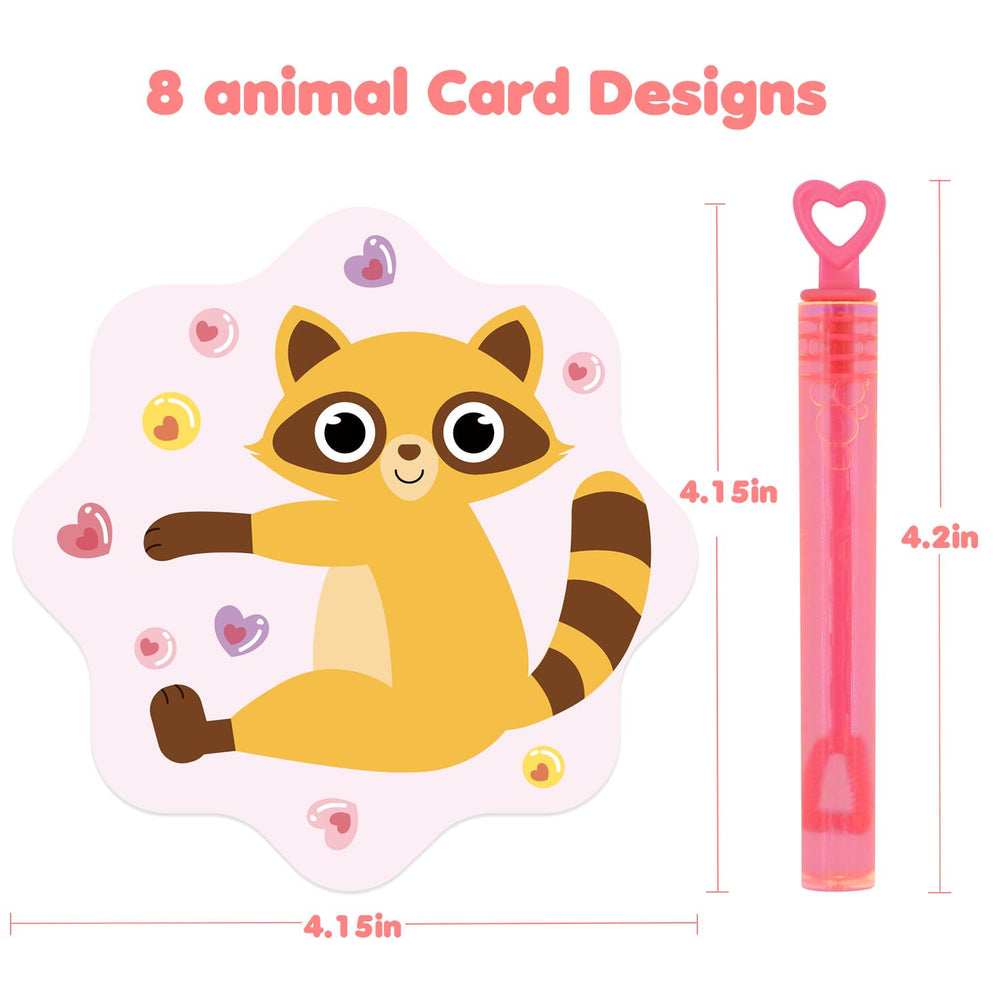 SURCVIO bubble wands in multiple colors brighten Valentine activities.