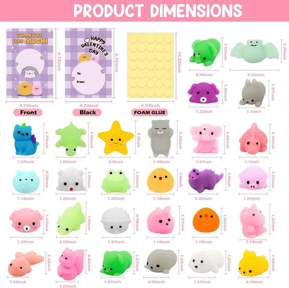SURCVIO valentines classroom prizes pair squishies with cards to boost friend connections.