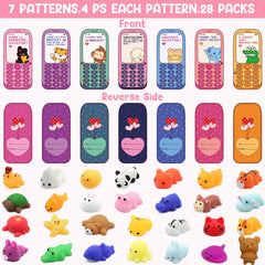 SURCVIO valentines cards with squishies enhance personalized gifting.