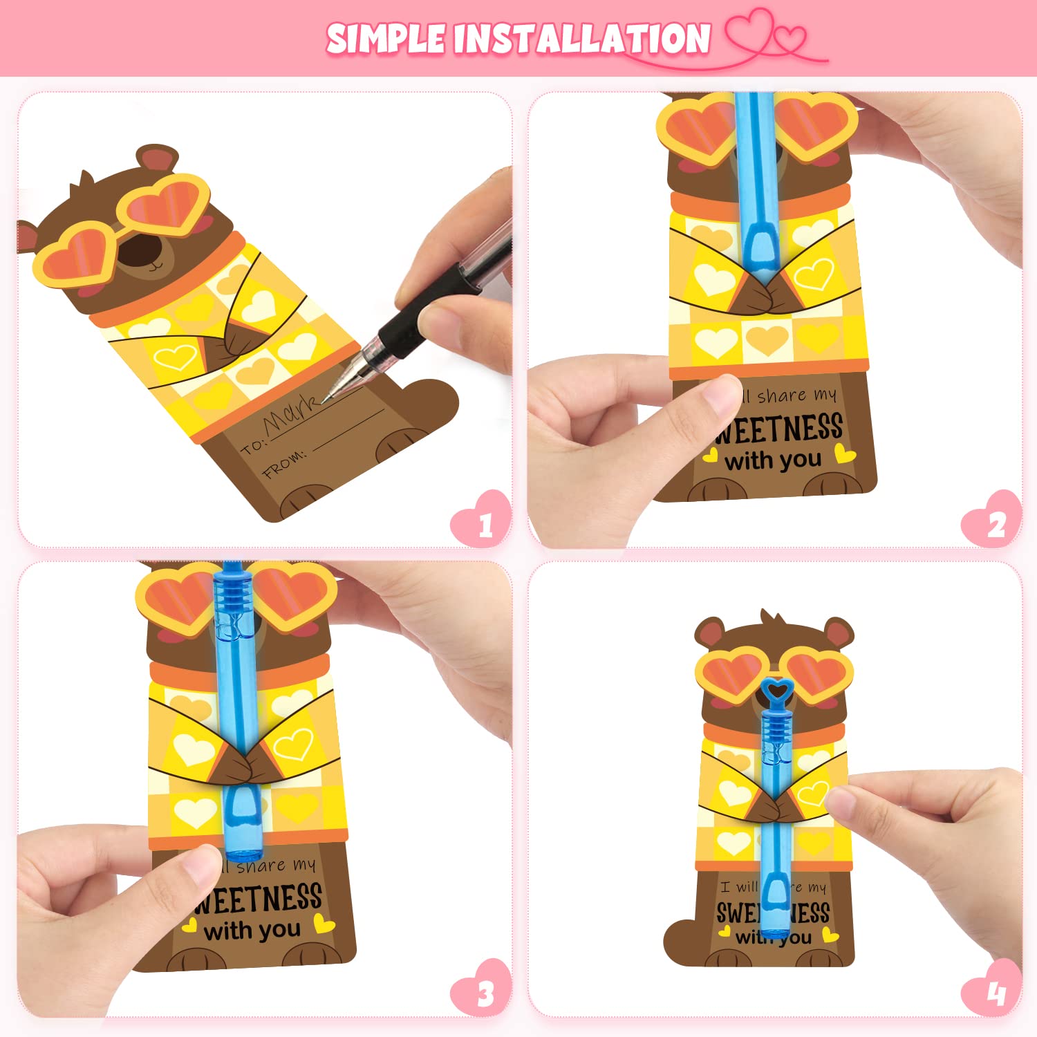SURCVIO valentines party favors for kids and classrooms