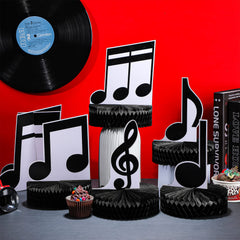 Sureio black musical notes decor adding classic elegance to an event