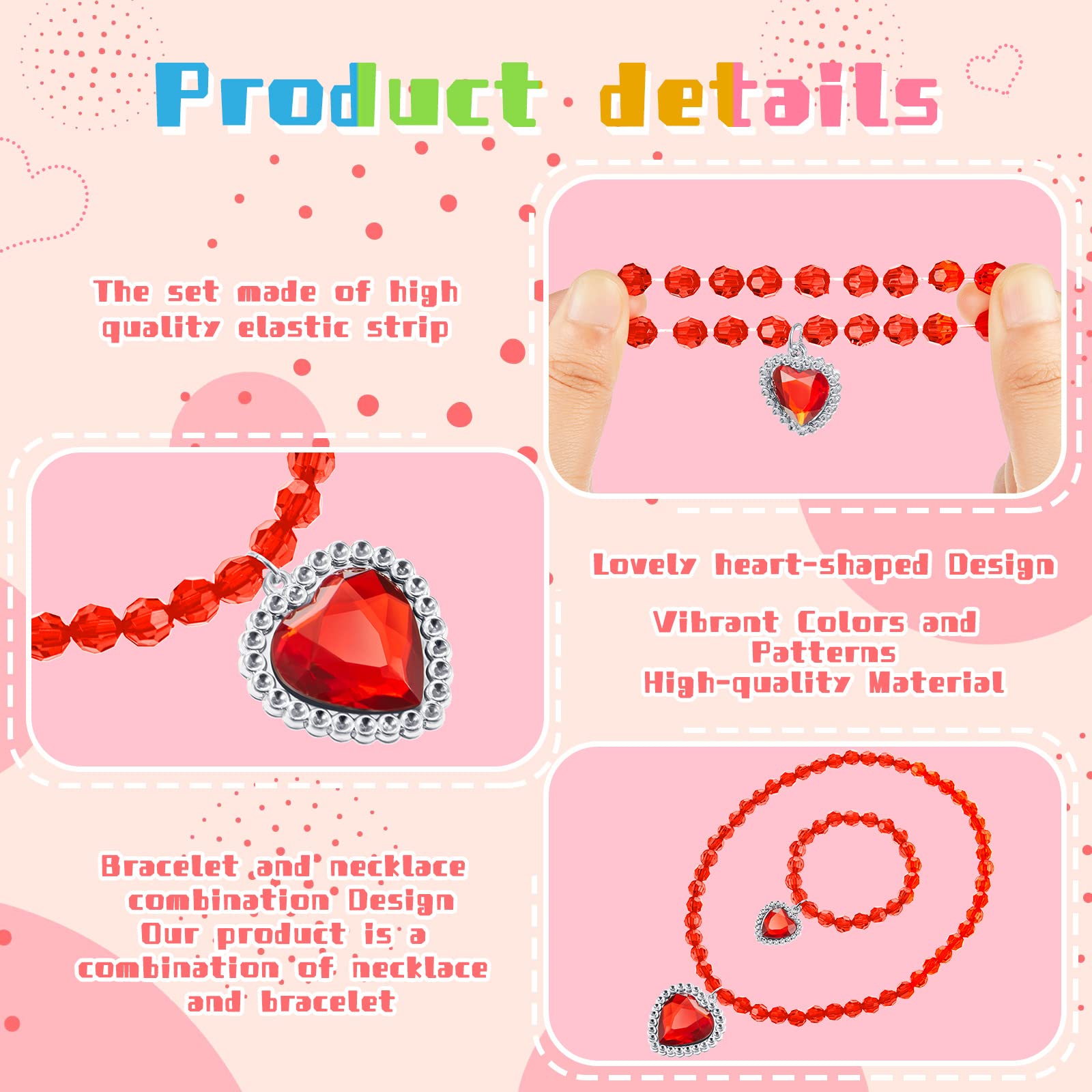 Sureio seven-set princess jewelry collection, perfect kid gifts.