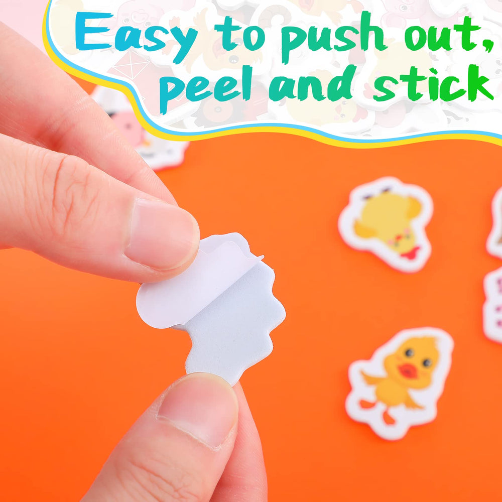 Sureio chicken foam stickers for kids crafts and classroom activities.