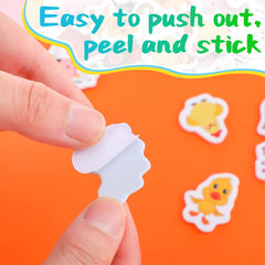 Sureio chicken foam stickers for kids crafts and classroom activities.