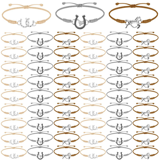 Sureio horse bracelet white with adjustable fit for daily wear.