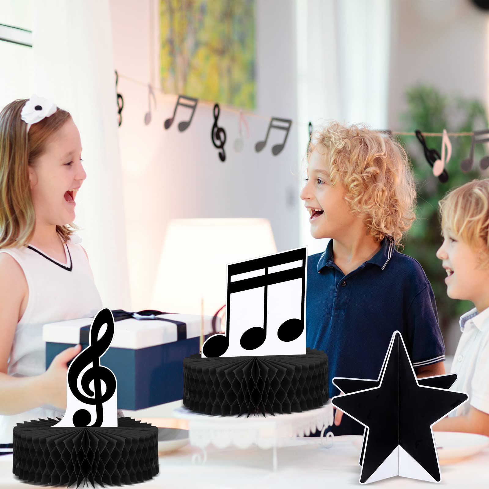 Sureio music decor used in classroom, baby shower, or wedding settings