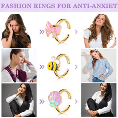 Sureio stress-relief spinner rings convey a playful yet calming touch for outfits.