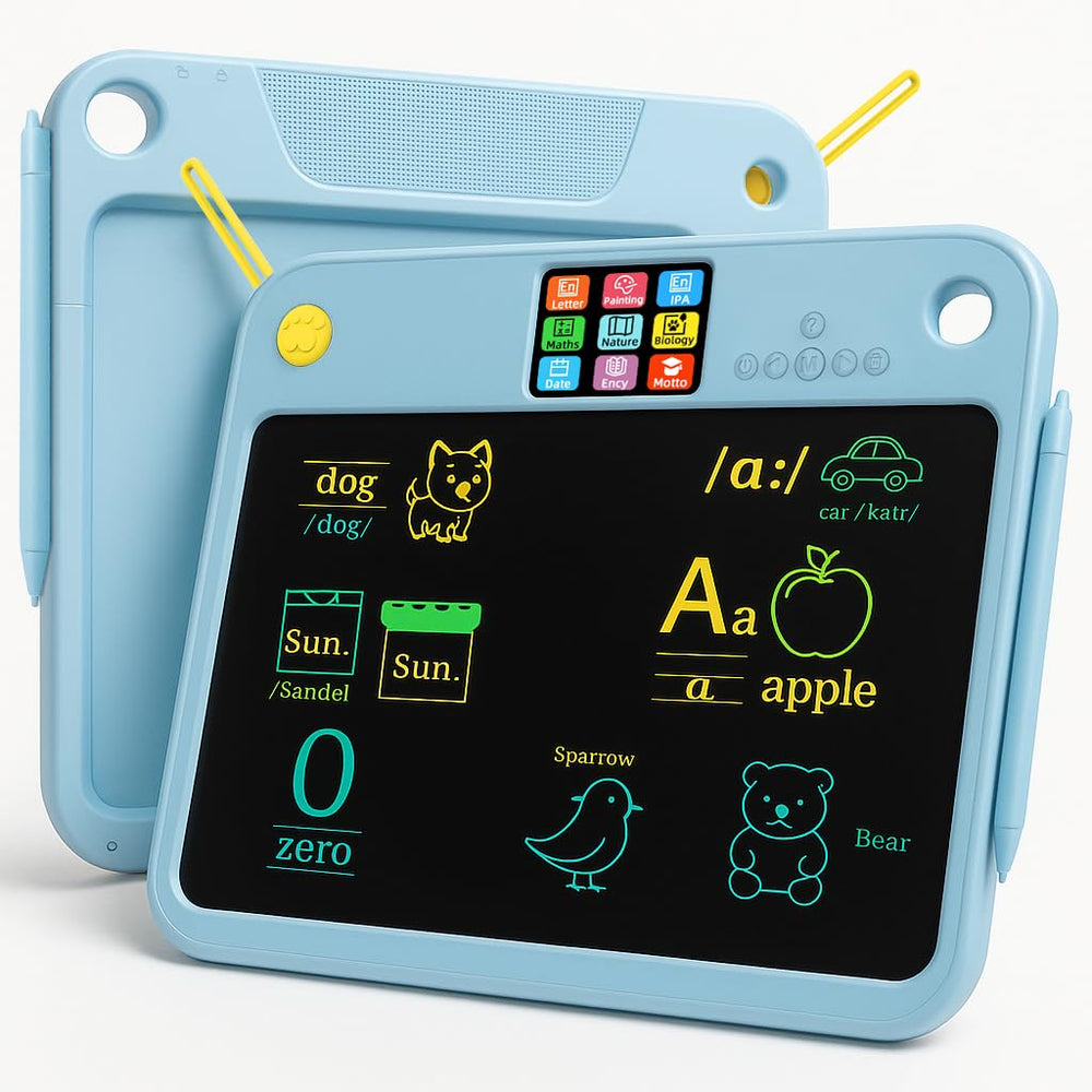 Surekuo 16-inch LCD learning tablet with large writing area for creative activities.