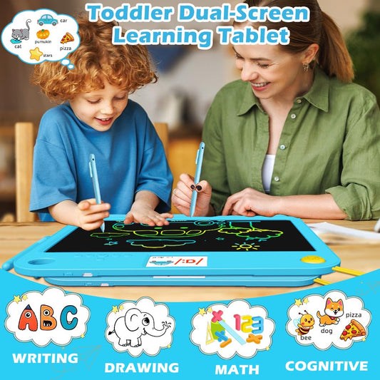 Surekuo dual-screen pad enables versatile, on-the-go learning and mess-free play.