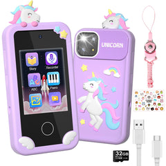 Surelect kids smart phone with a 2.8-inch screen for safe offline play and exploration.