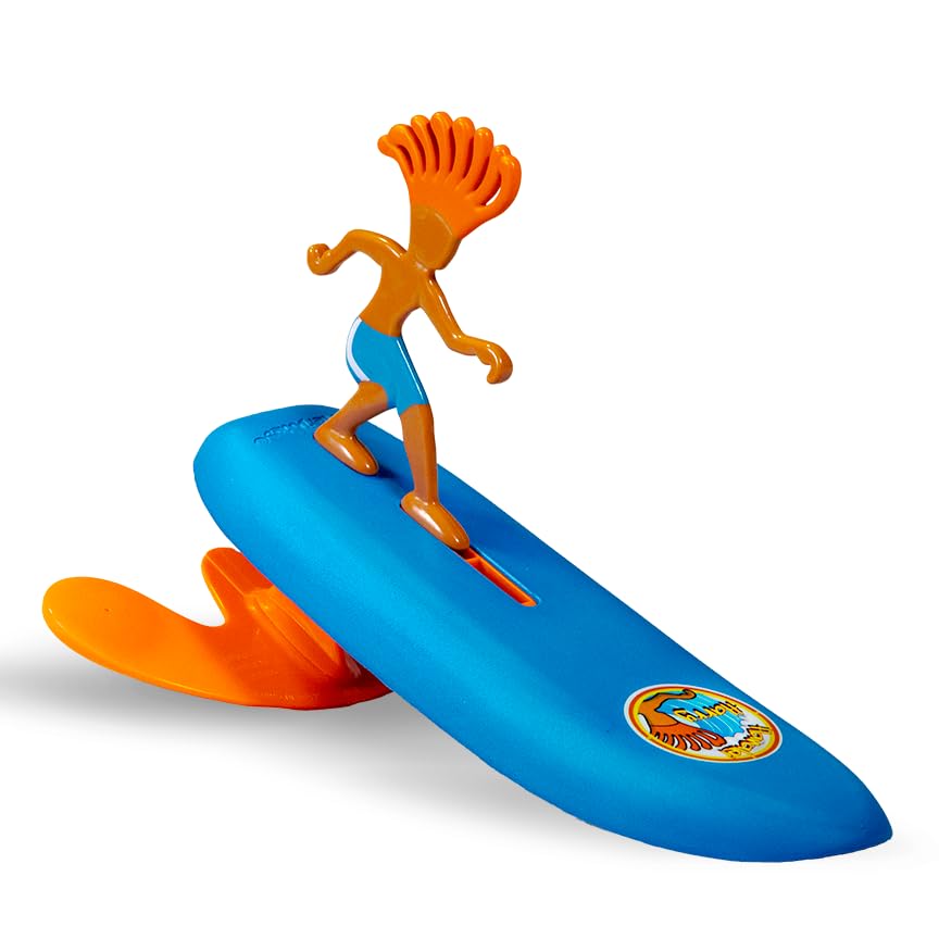 Surfer Dudes Hanalei Harry wave-powered toy for beach play.