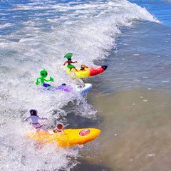 Surfer Dudes patented self-righting design helps catch a wave