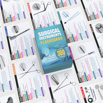 Surgical Instruments Flashcards are durable and water-resistant for daily hospital use