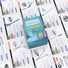 Surgical Instruments Flashcards are durable and water-resistant for daily hospital use