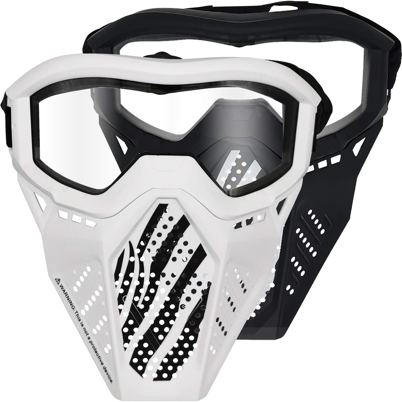 Surper tactical mask black and white pair for team identification during play.