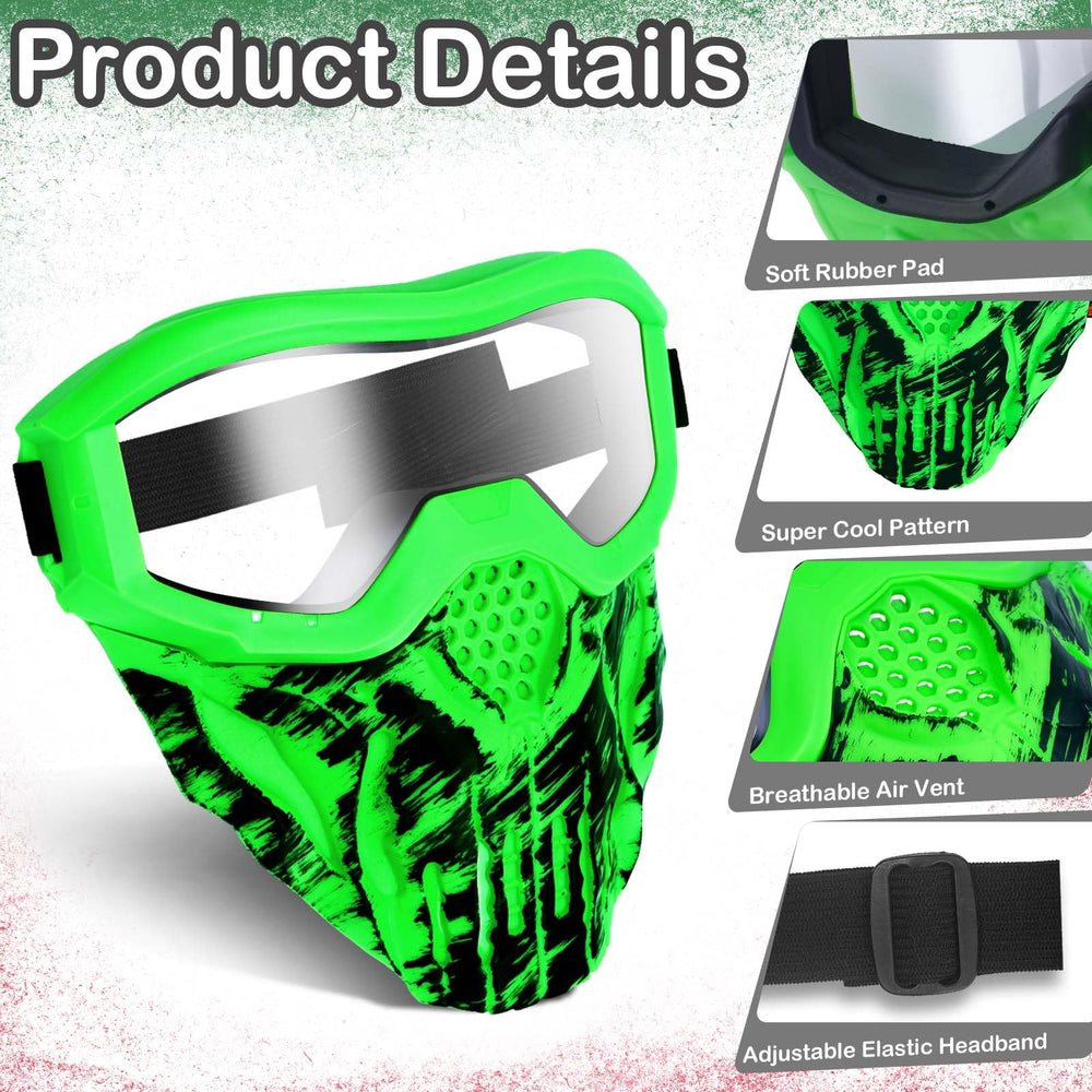 Surper mask side view with adjustable strap for secure fit.