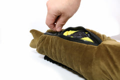 Surreal Entertainment 12-inch Mothra plush ideal for display or gifting.