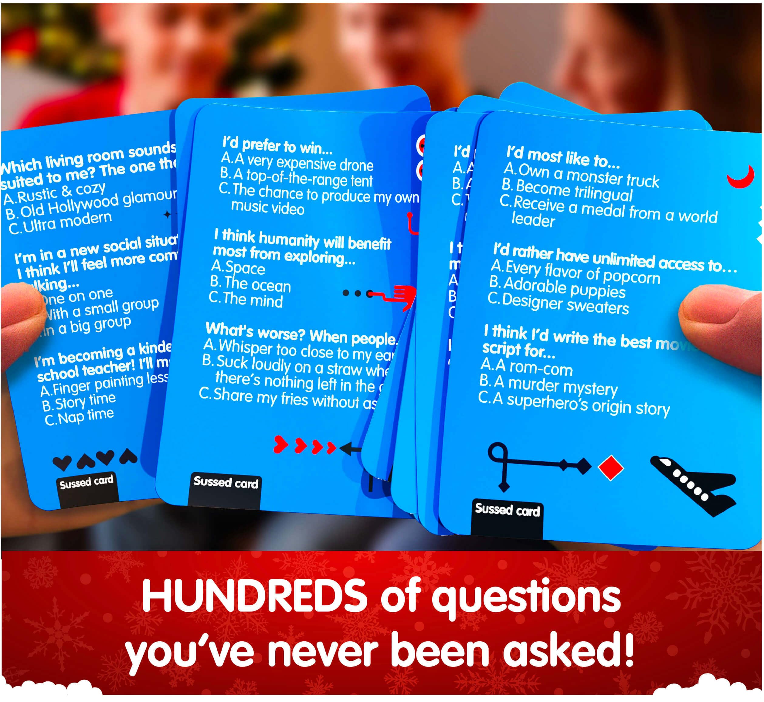 SUSSED Wacky What Would You Do? questions energize friends with playful prompts