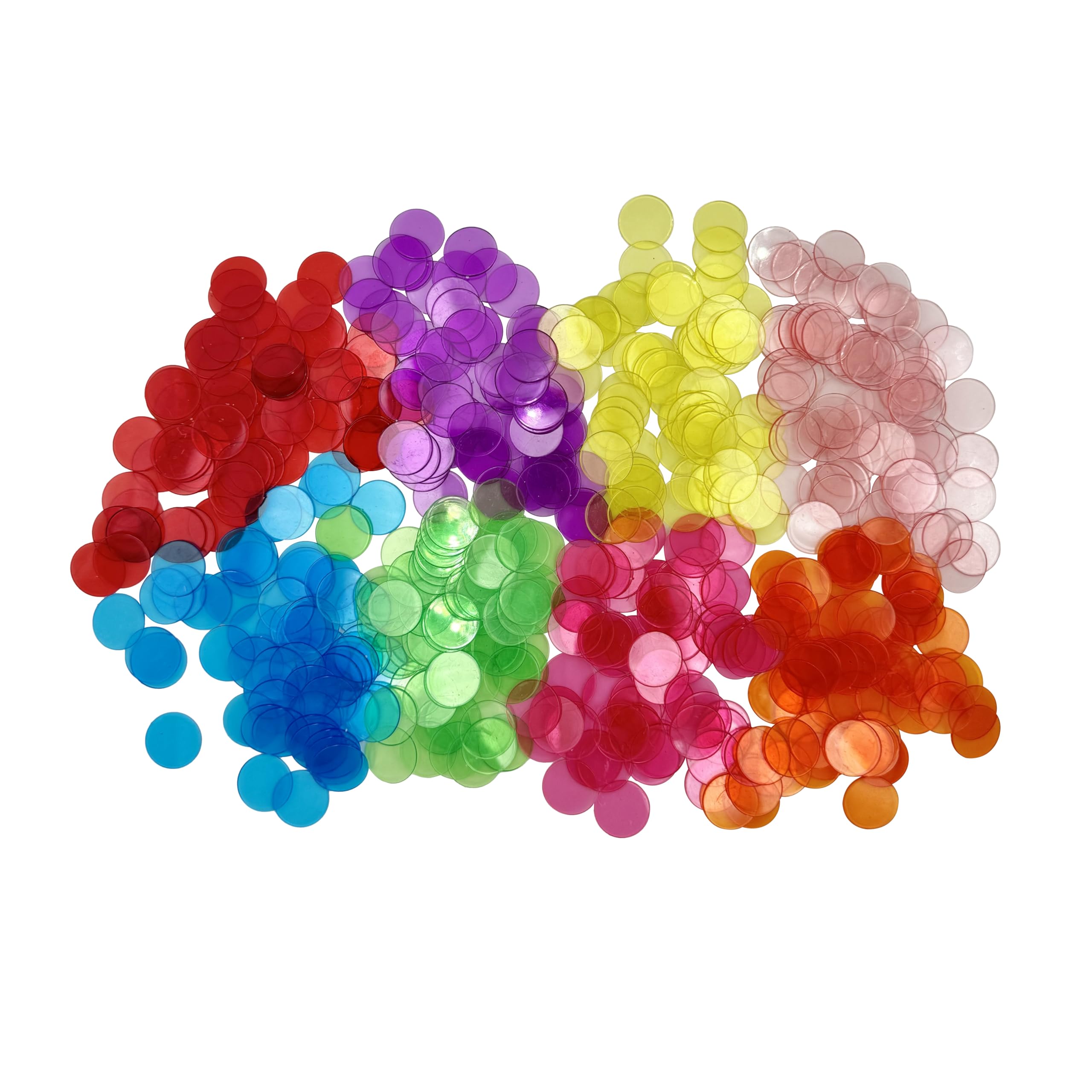 SUTIMSHE green clear bingo chip for math counters and sorting tasks