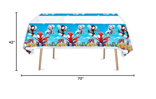 SUTRADHAR Spiderman tablecloth on a table creates festive dining setup