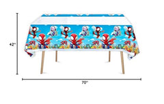 SUTRADHAR Spiderman tablecloth on a table creates festive dining setup