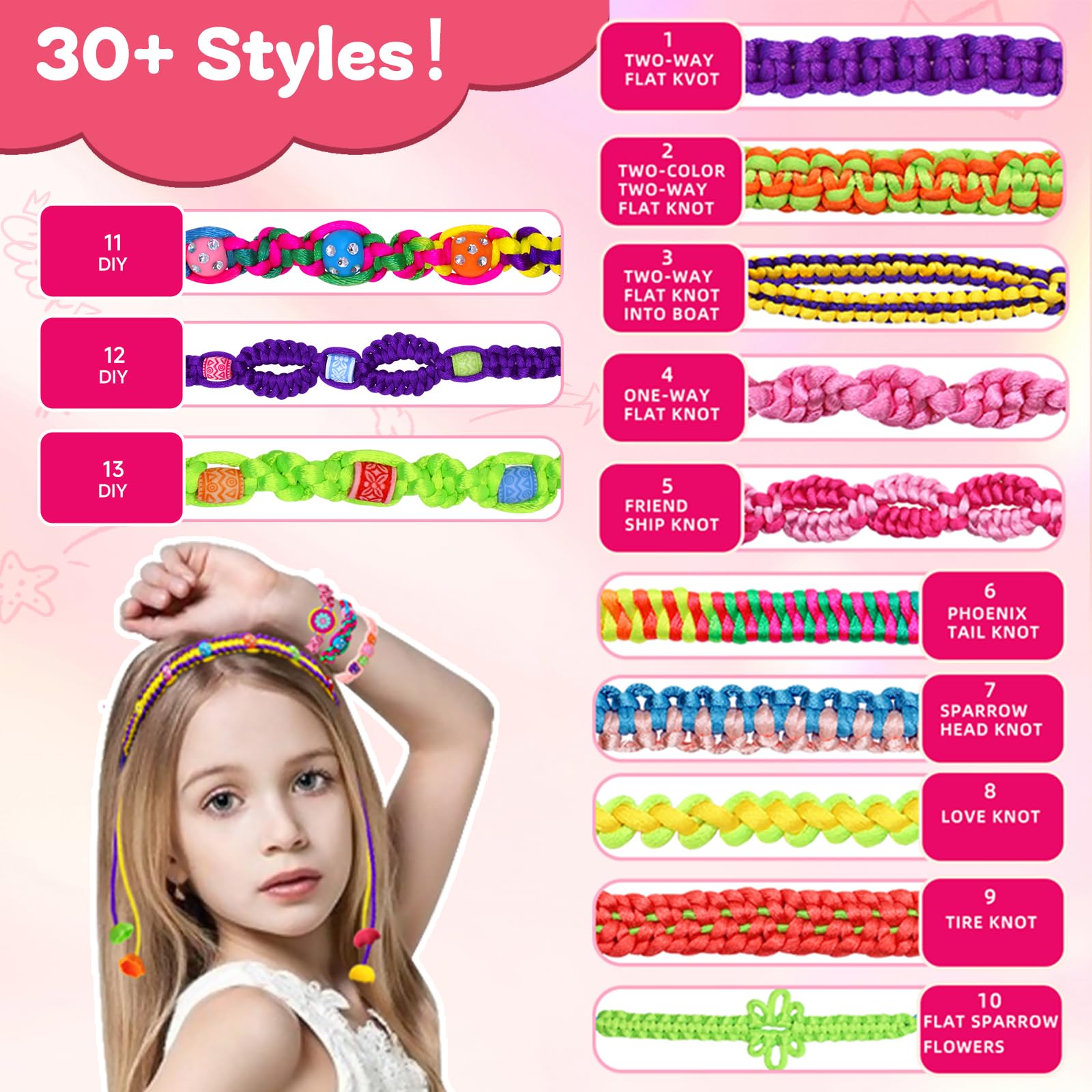 Suu66 bracelet threads in vibrant hues inspire playful, tactile designs