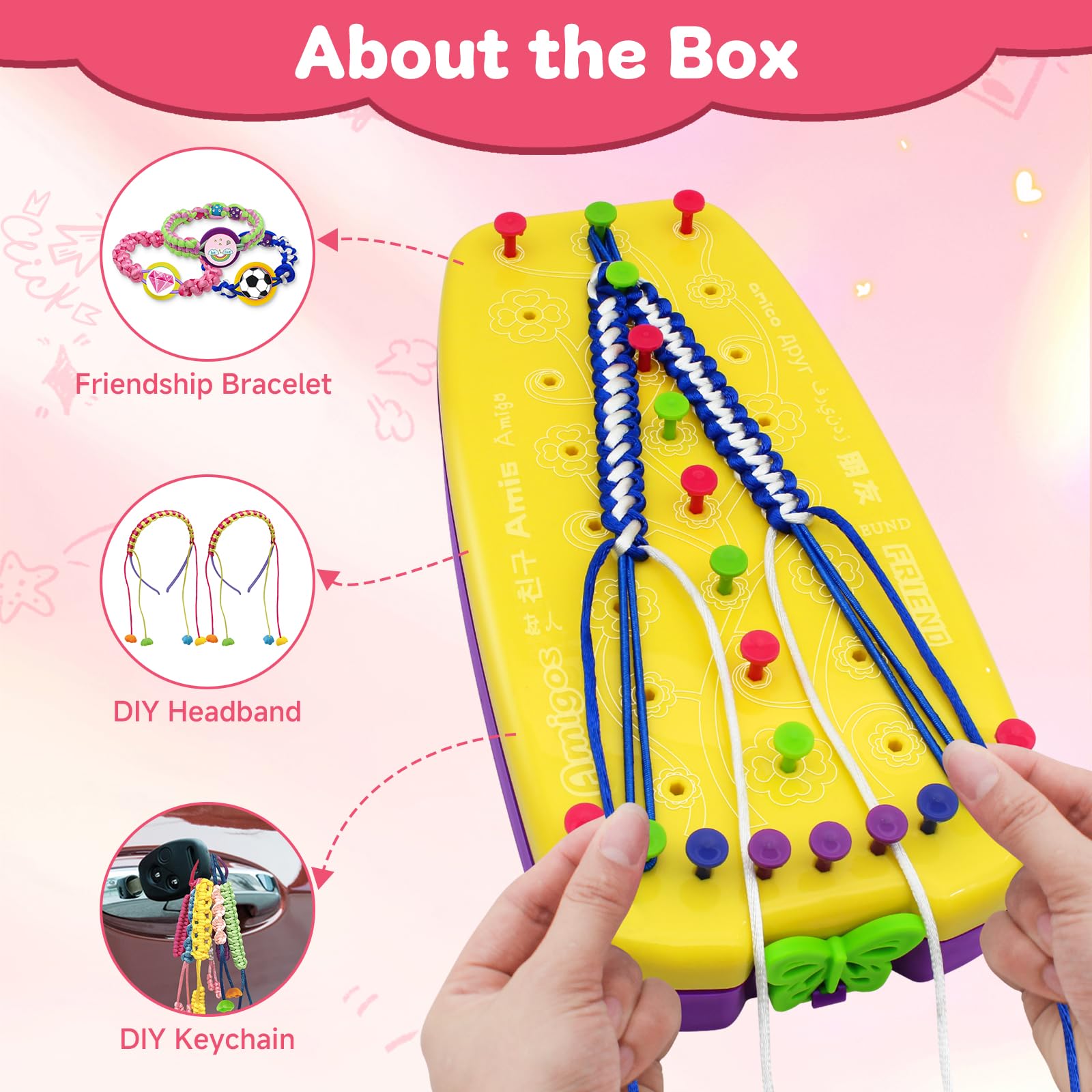 Suu66 colorful elastics for secure, stretchable bracelets