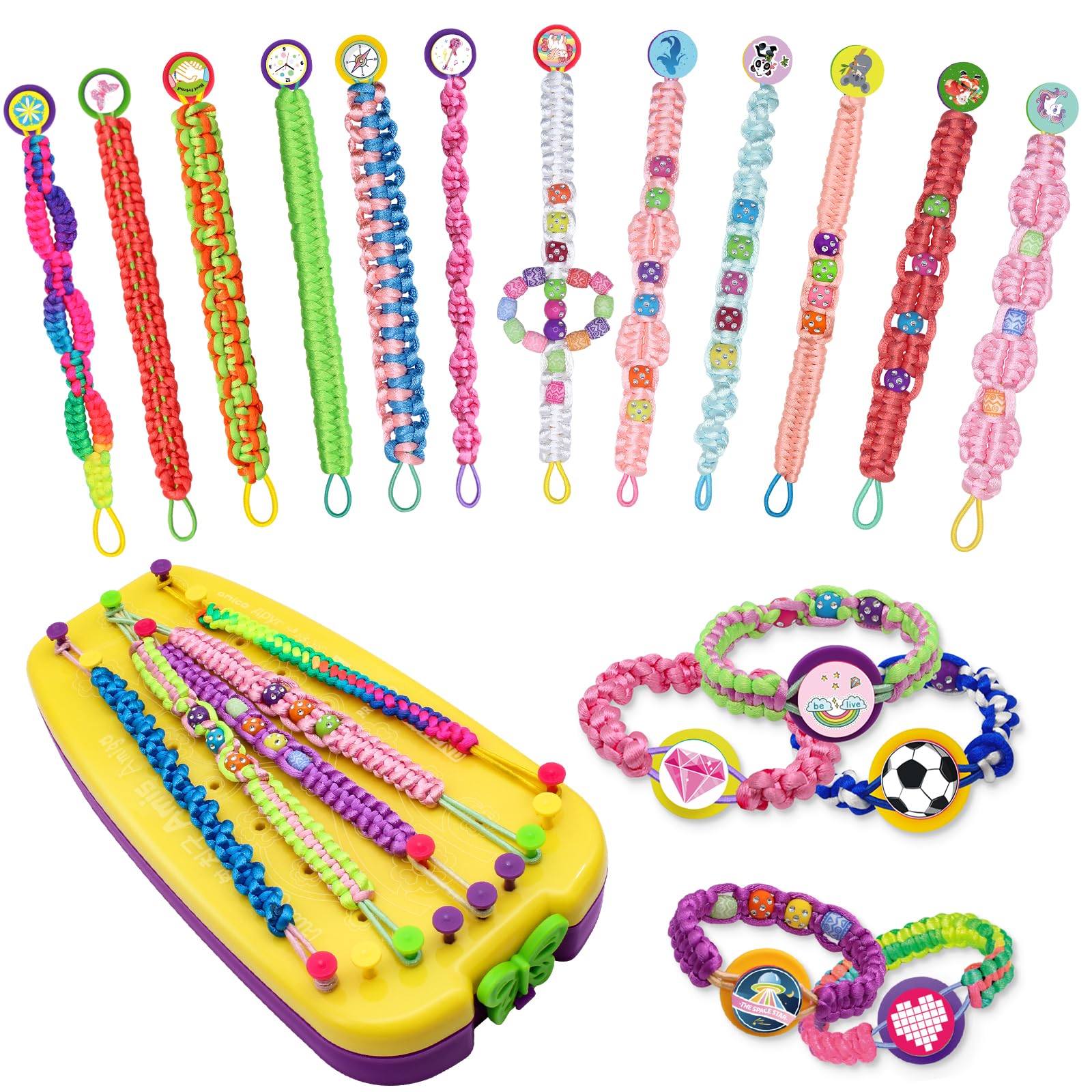 Suu66 portable loom for kids' bracelet making, sparks creativity during craft time