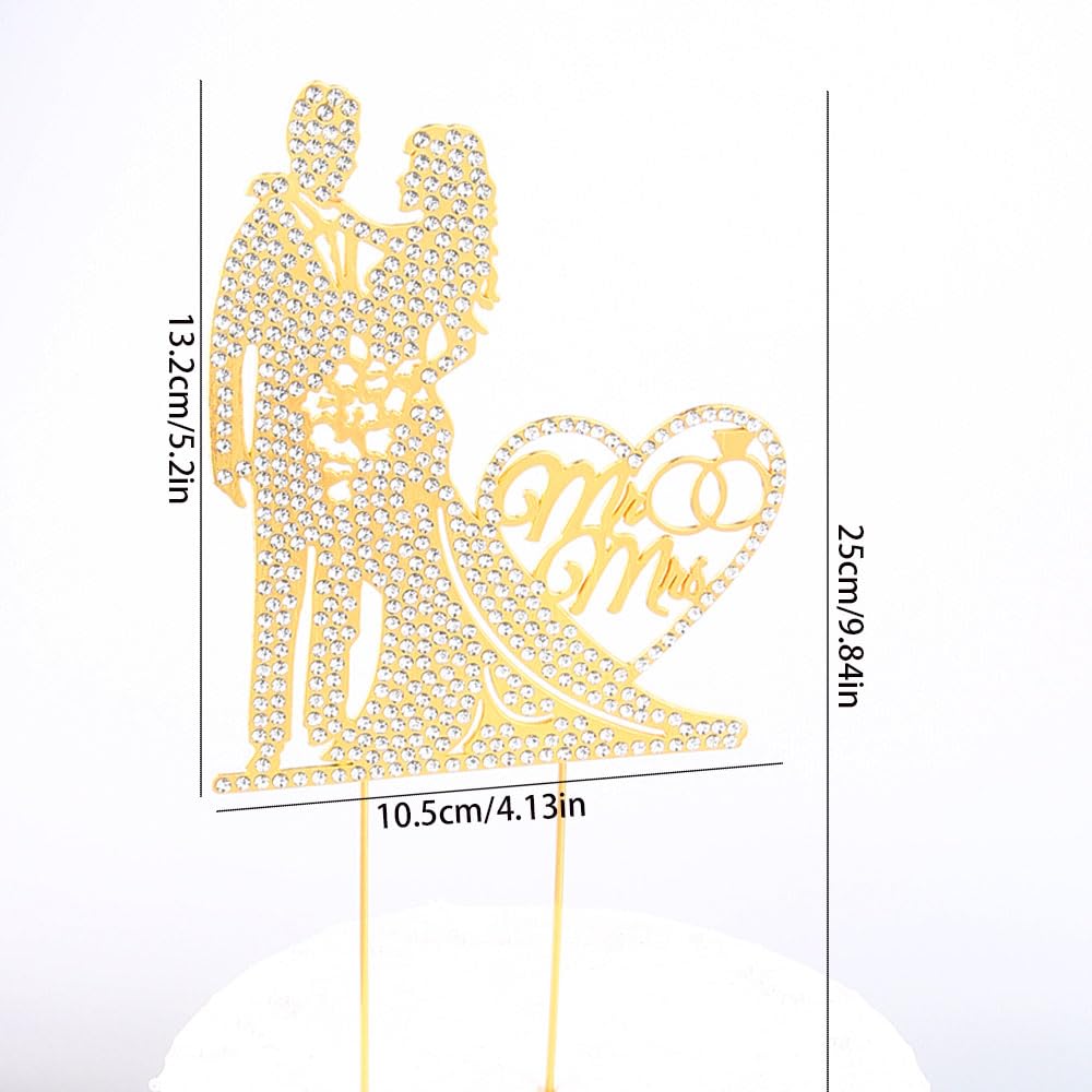 SUVO 4.13 by 5.2 inch topper sized for standard and multi-tier cakes