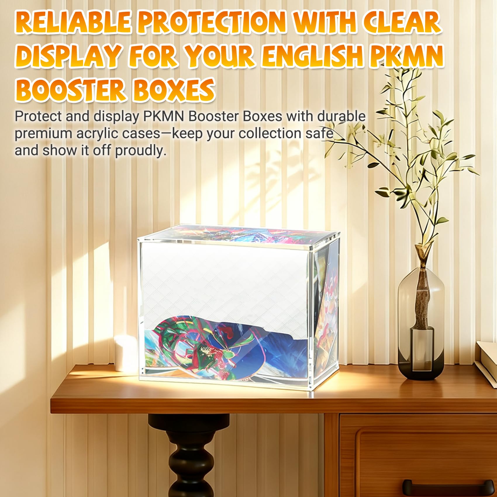 SUVQWJT full protection blocks dust and moisture for mint-looking collections.