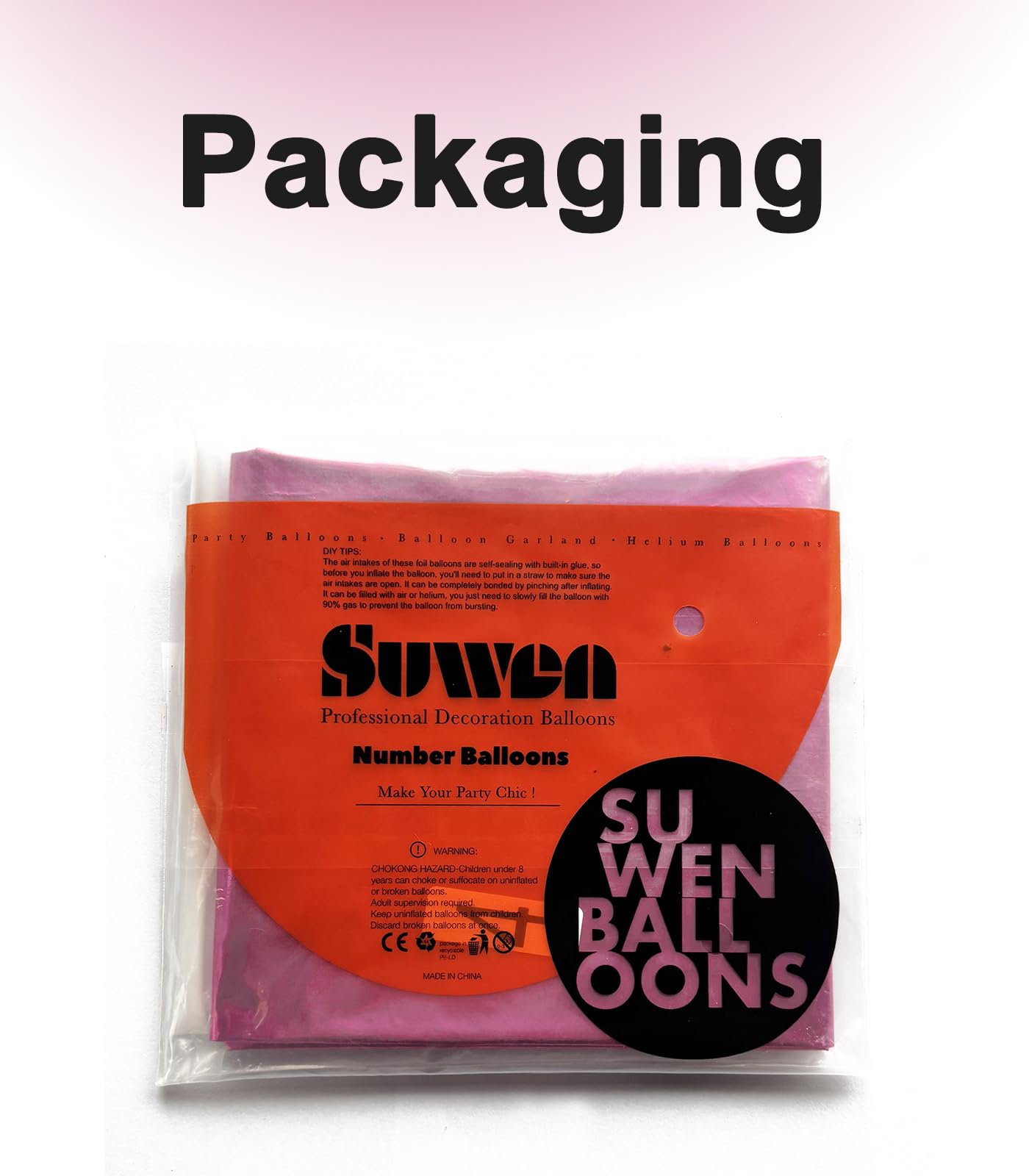 SUWEN large pink number 7 balloon enhances anniversary décor and keepsake photos.