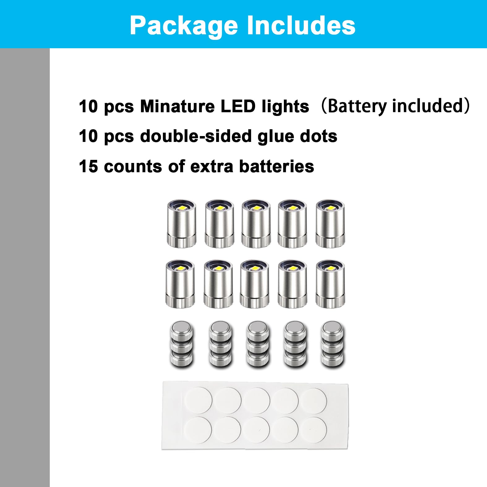 SUZEYAR compatible with AG3 and LR41 batteries for flexibility.