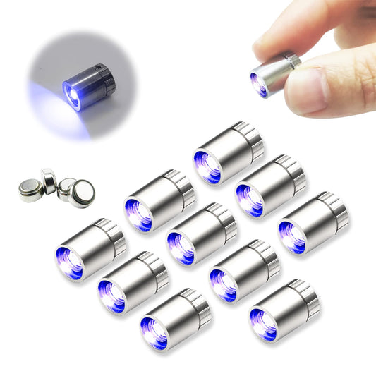 SUZEYAR blue mini LED lights illuminate a dollhouse room.