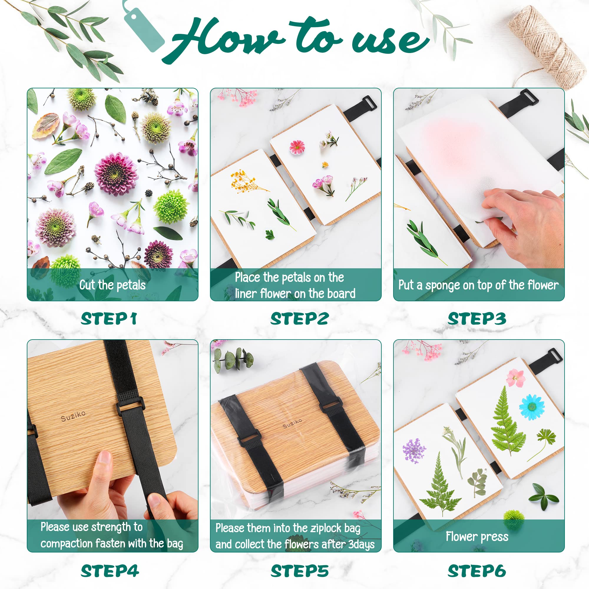 Suziko drying aids and accessories support steady pressing