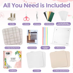 Suziko press leaves for greeting cards, scrapbooks, and home decor projects.
