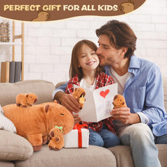 SuzziPals easy-clean capybara stuffed toy stays fresh with simple care.