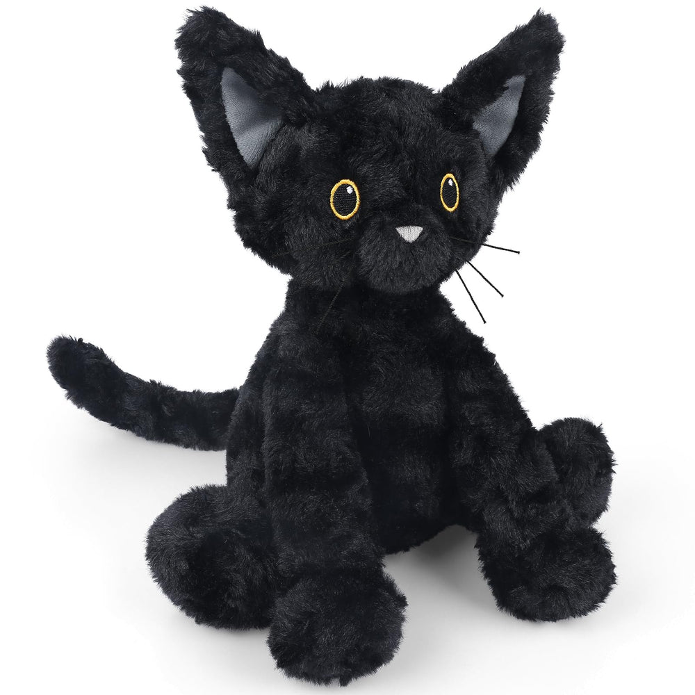 SuzziPals cozy cat plush enhances bedroom decor while providing warmth.