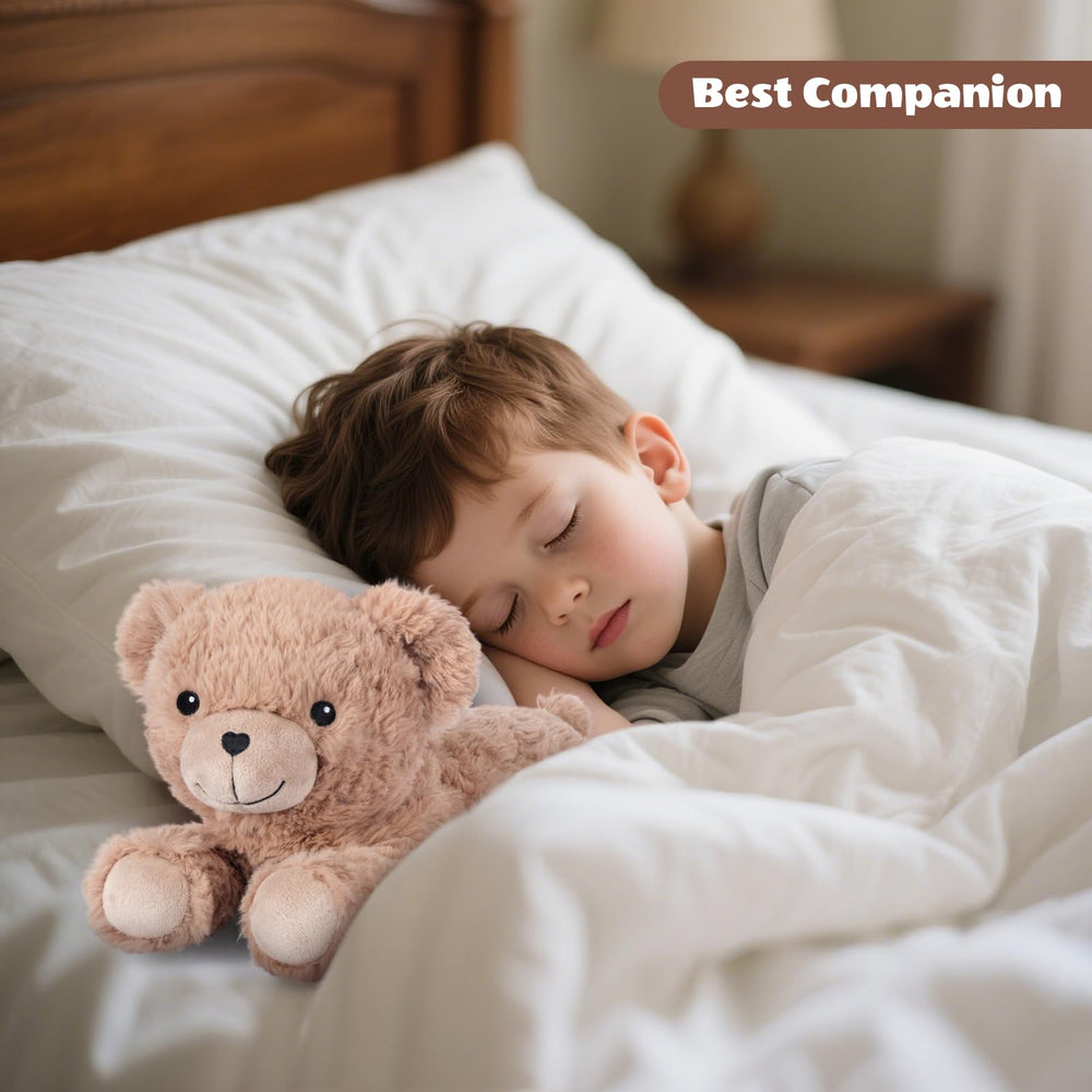 SuzziPals Brown Teddy Bear bedtime companion supports bedtime routines.