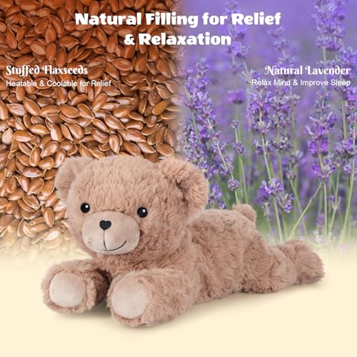 SuzziPals Brown Teddy Bear cooling therapy provides refreshing relief.