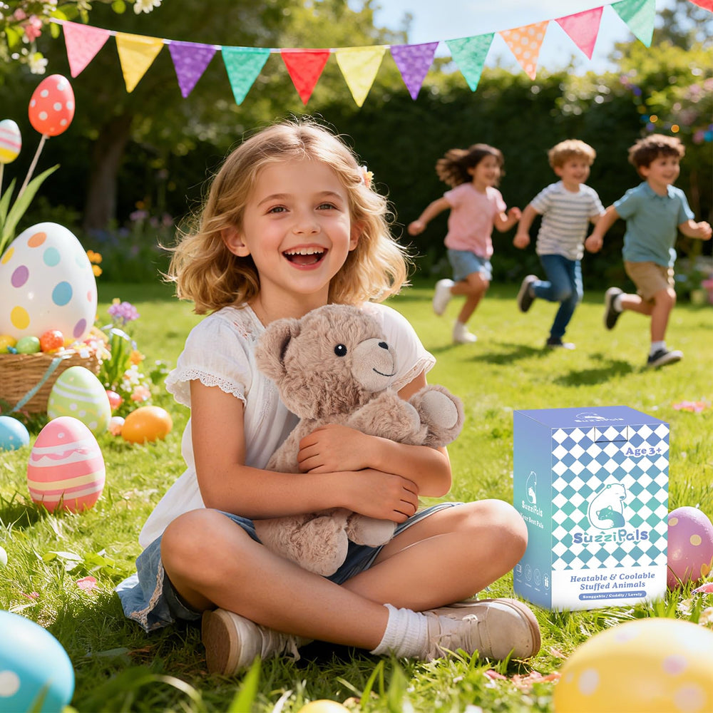 SuzziPals Brown Teddy Bear travel-friendly design fits on the road.